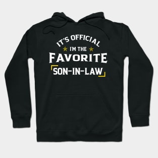 It's Official I'm The Favorite Daughter In Law Funny Family Hoodie